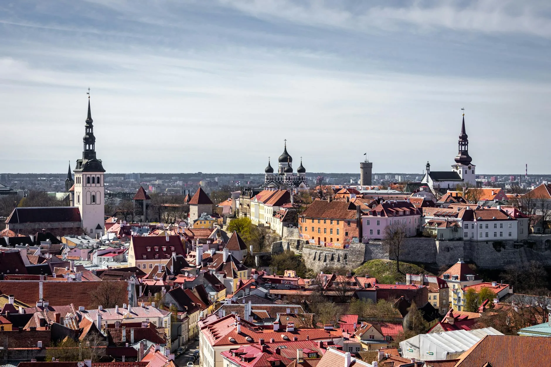 Vue de Tallinn, capitale de l'Estonie