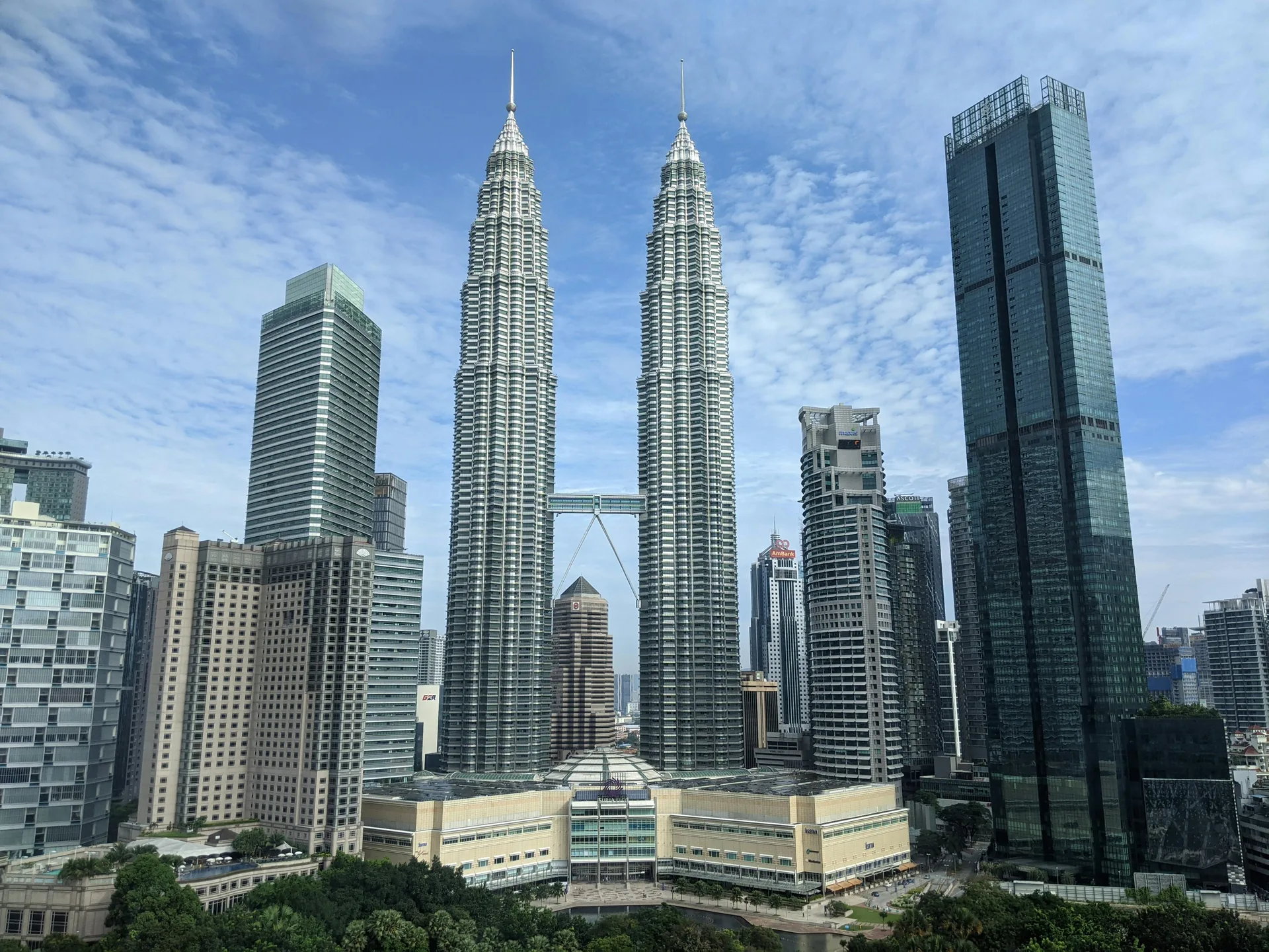 View of the Petronas Towers and the Kuala Lumpur skyline