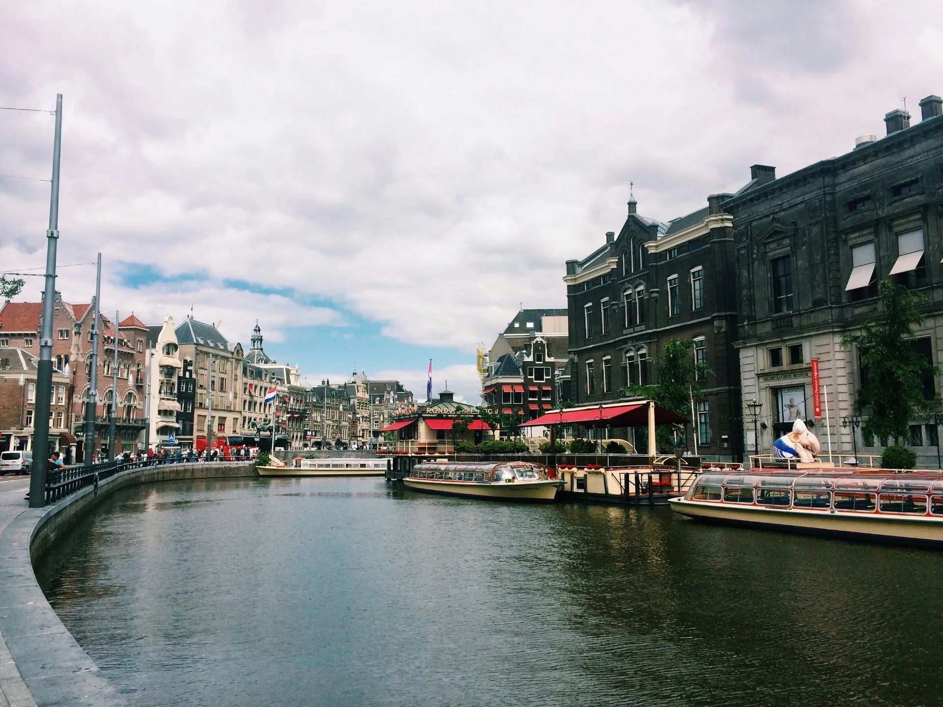 View of Amsterdam and its iconic canals, Netherlands