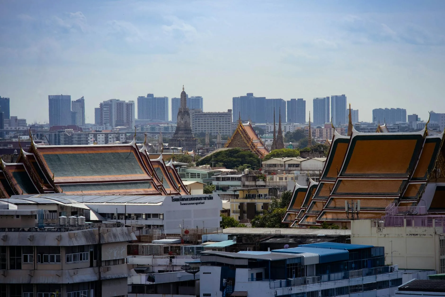 Vue de Bangkok, capitale de la Thaïlande